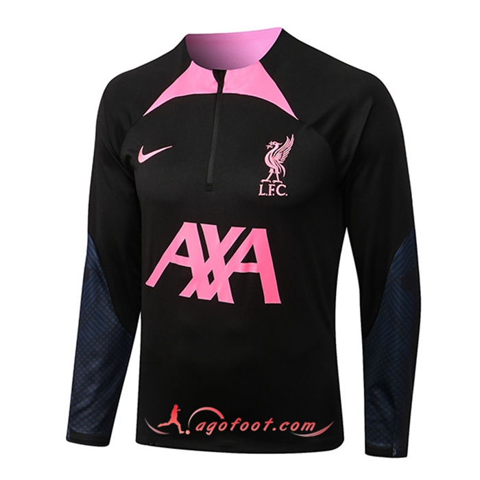 Sweatshirt Training FC Liverpool Noir/Rose 2022/2023