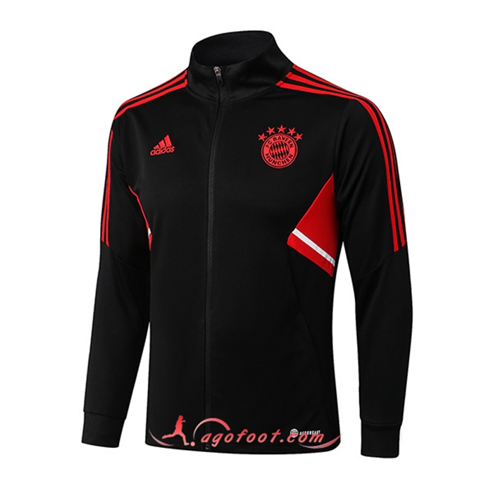 Veste Foot Bayern Munich High Collar Noir 2022/2023