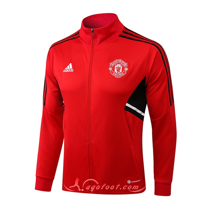 Veste Foot Manchester United Rouge/Noir 2022/2023