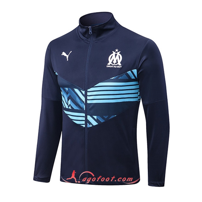 Veste Foot Marseille Bleu Marin 2022/2023
