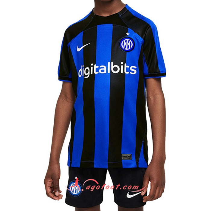Nouveau Maillot de Foot Inter Milan Enfant Domicile 2022/2023