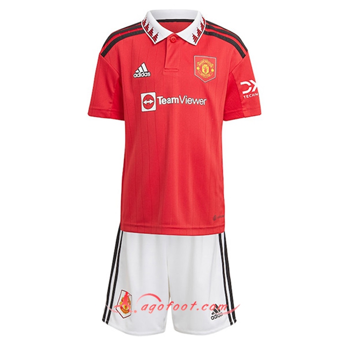 Nouveau Maillot de Foot Manchester United Enfant Domicile 2022/2023