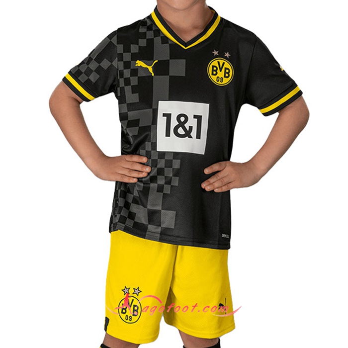 Nouveau Maillot de Foot Dortmund Enfant Exterieur 2022/2023