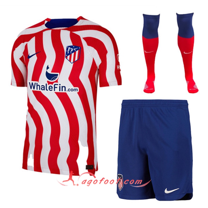 Ensemble Maillot Foot Atletico Madrid Domicile (Short + Chaussettes) 2022/2023
