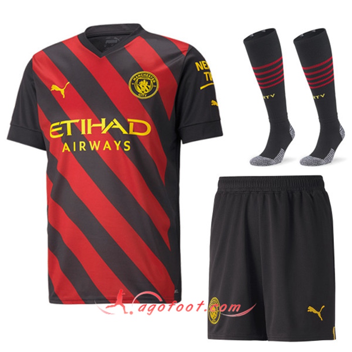 Ensemble Maillot Foot Manchester City Exterieur (Short + Chaussettes) 2022/2023