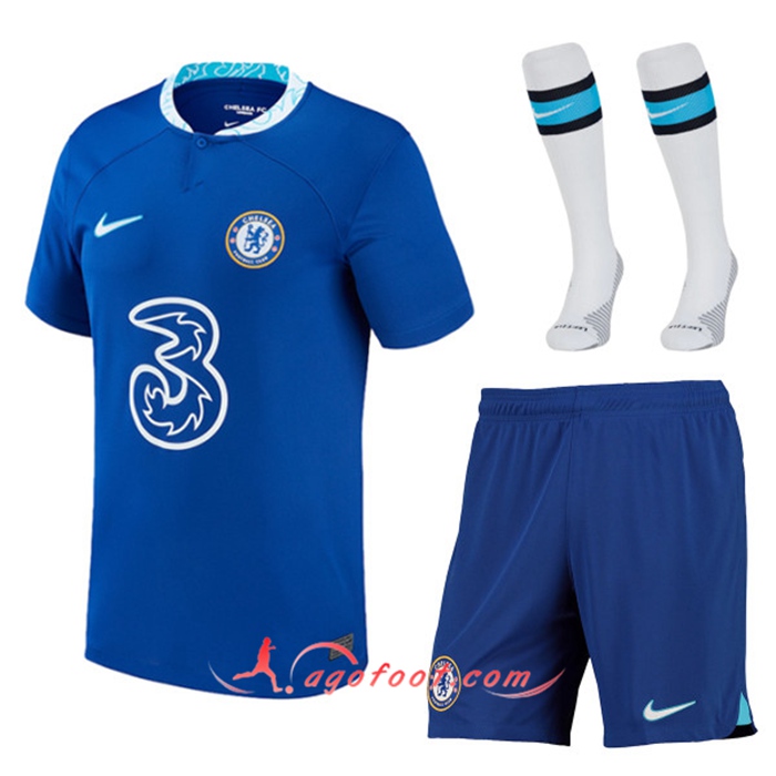 Ensemble Maillot Foot FC Chelsea Domicile (Short + Chaussettes) 2022/2023