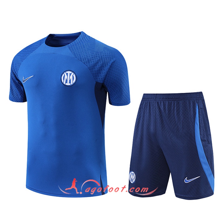 Ensemble Training T-Shirts + Shorts Inter Milan Bleu 2022/2023