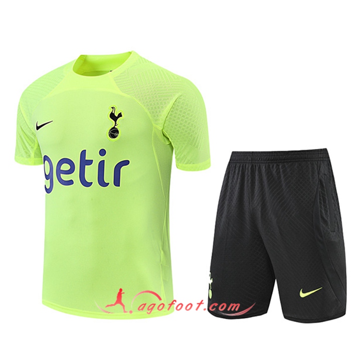 Ensemble Training T-Shirts + Shorts Tottenham Hotspur Vert 2022/2023