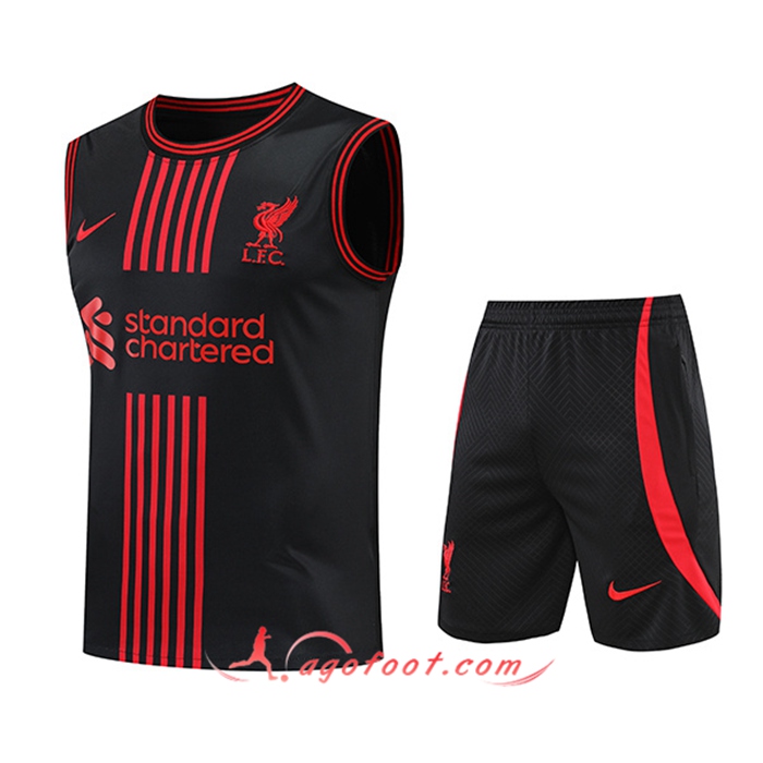 Ensemble Training Debardeur + Shorts FC Liverpool Noir 2022/2023