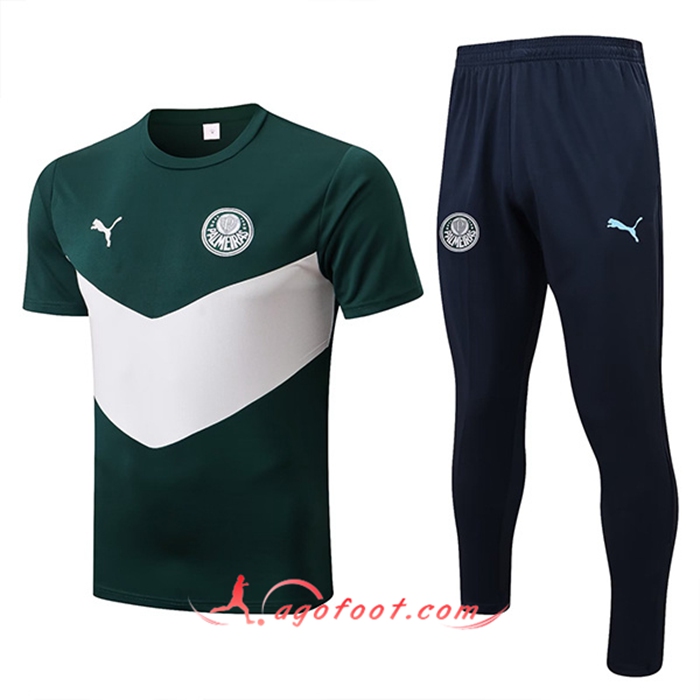 Ensemble Training T-Shirts + Pantalon Palmeiras Vert 2022/2023