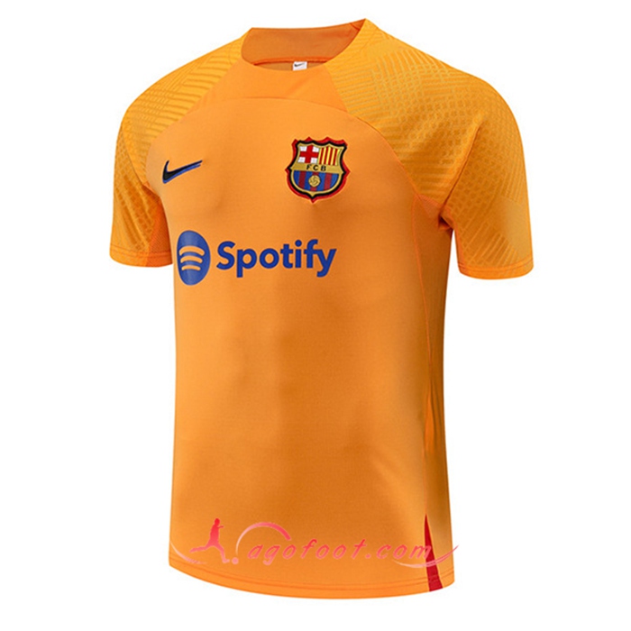 Training T-Shirts FC Barcelone Jaune 2022/2023