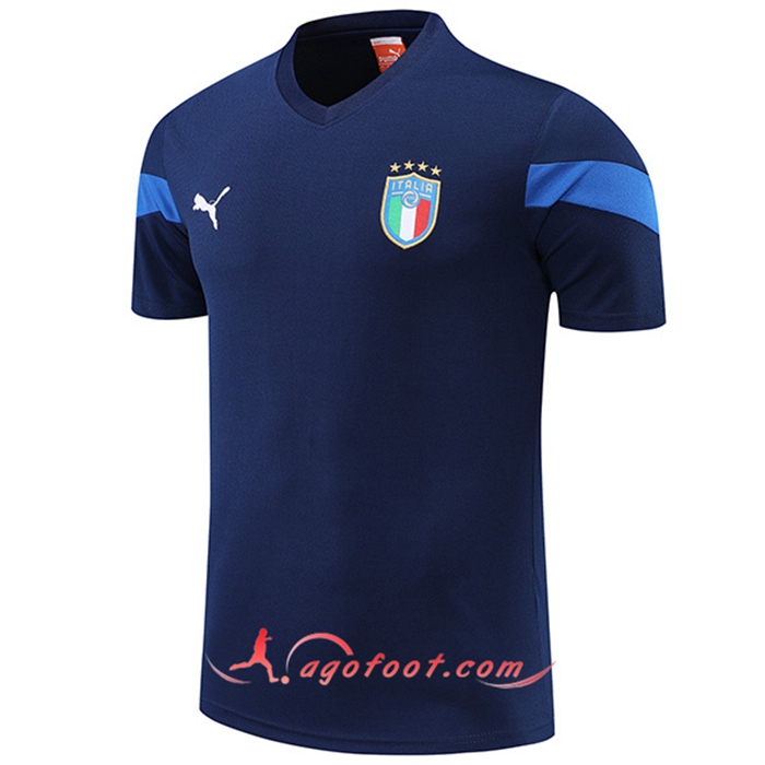 Training T-Shirts Italie Bleu Marin 2022/2023