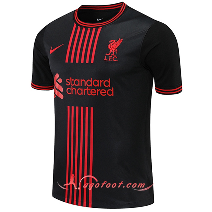Training T-Shirts FC Liverpool Noir/Rouge 2022/2023