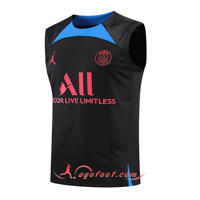 Training Debardeur Jondan PSG Noir/Bleu 2022/2023