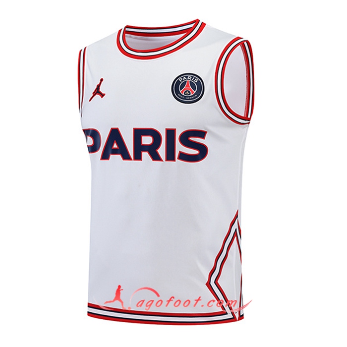 Training Debardeur Jondan PSG Blanc 2022/2023