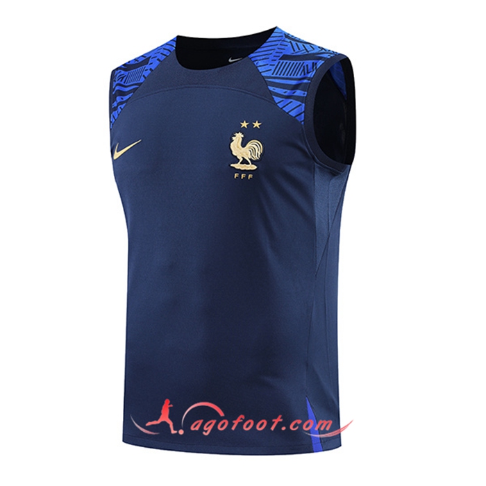 Training Debardeur France Bleu Marin 2022/2023