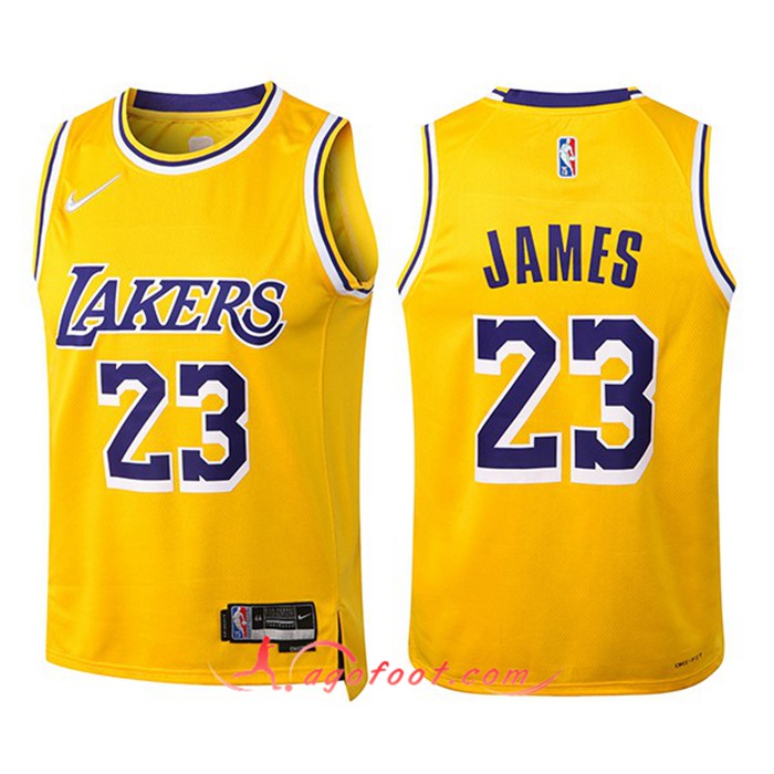 Maillot Los Angeles Lakers (JAMES #23) Jaune