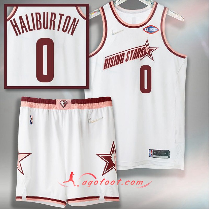 Maillot American All-Star (HALIBURTON #0) Blanc