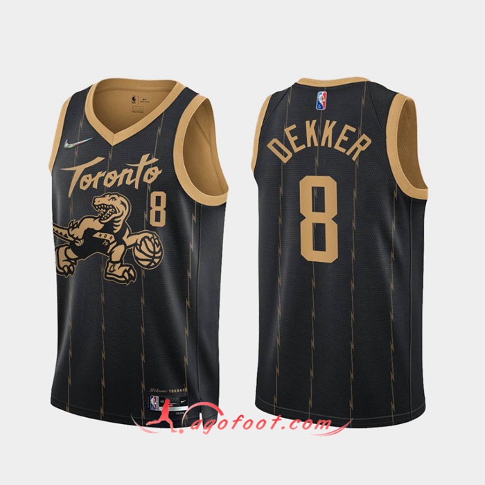 Maillot Toronto Raptors (DEKKER #8) Noir