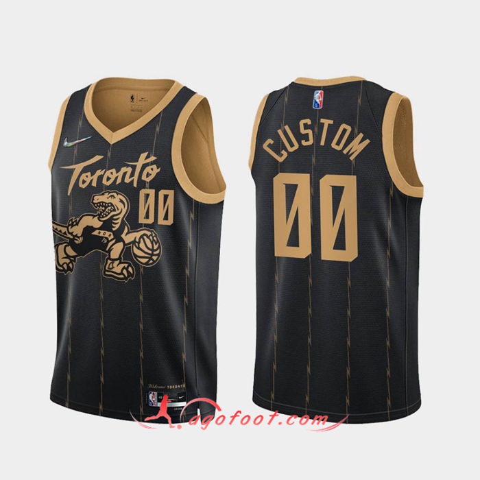 Maillot Toronto Raptors (CUSTOM #00) Noir