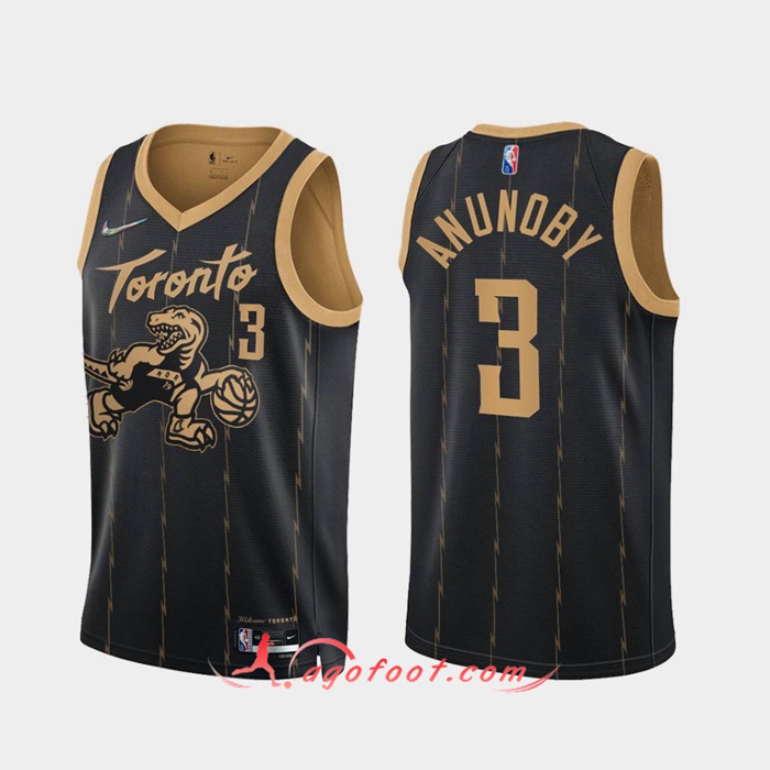 Maillot Toronto Raptors (ANUNOBY #3) Noir