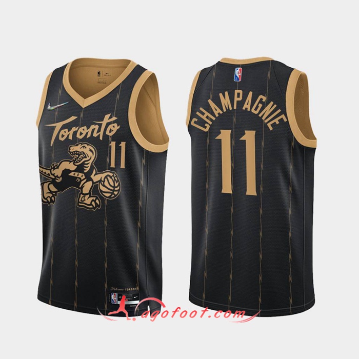 Maillot Toronto Raptors (CHAMPAGNIE #11) Noir