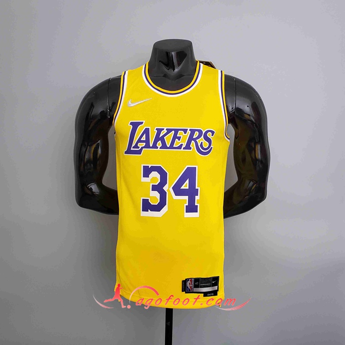 Maillot Los Angeles Lakers (O'NEAL #34) Jaune