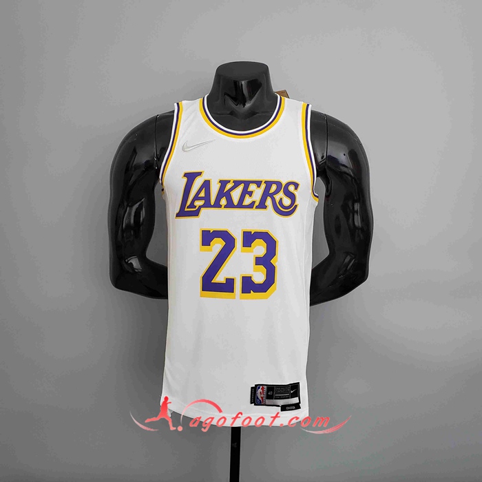 Maillot Los Angeles Lakers (JAMES #23) Blanc
