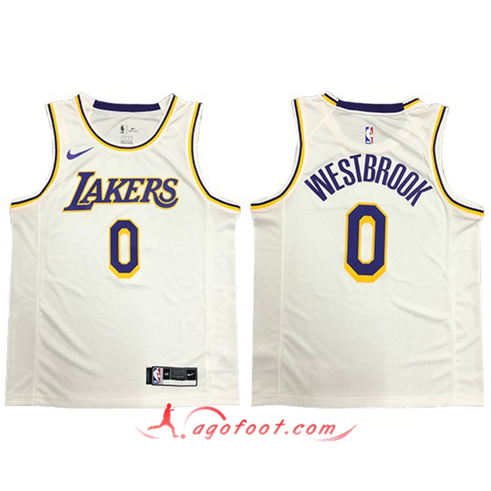 Maillot Los Angeles Lakers (WESTBROOK #0) Blanc