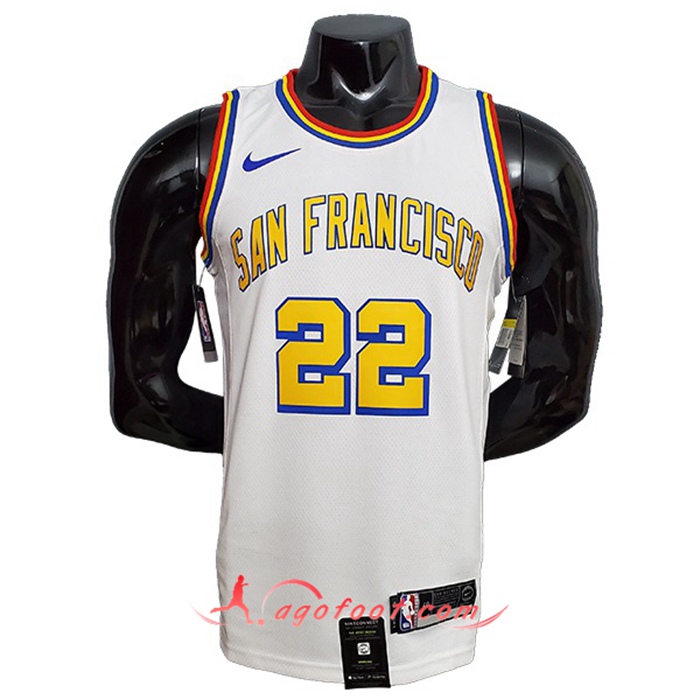 Maillot Golden State Warriors (WIGGINS #22) Blanc