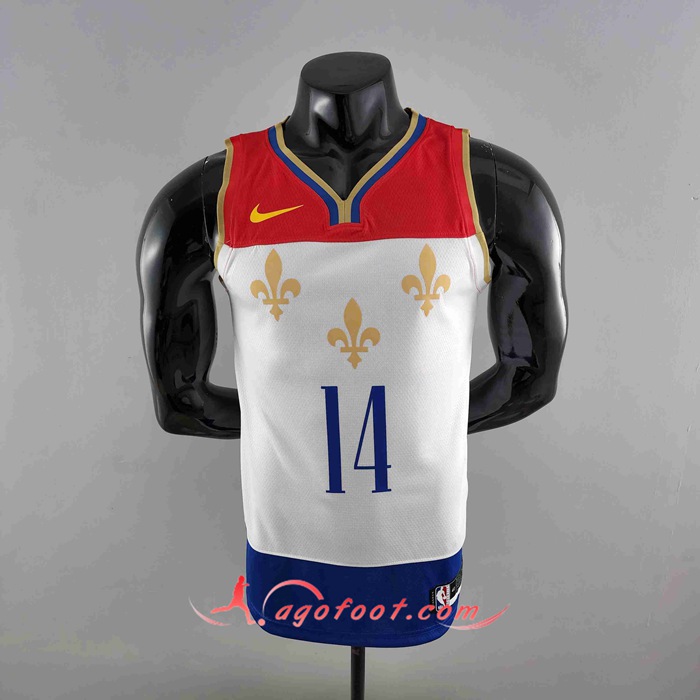 Maillot New Orleans Pelicans (INGRAM #14) 2020 Rouge/Blanc/Bleu Urban Edition