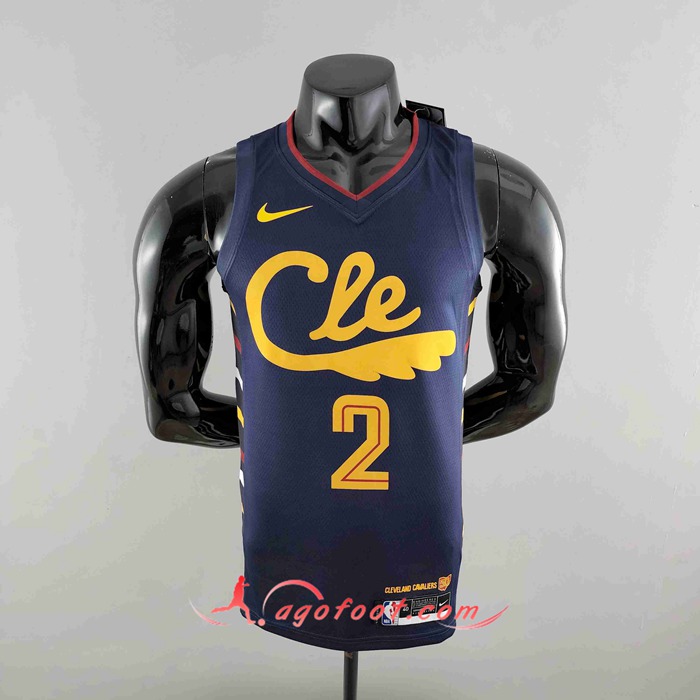 Maillot Cleveland Cavaliers (IRVING #2) Bleu Marins Striped