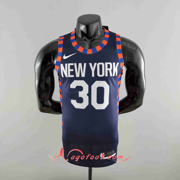 Maillot New York Knicks (RANDLE #30) Bleu Foncé Striped