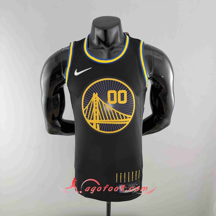 Maillot Golden State Warriors (KUMINGA #00) 2022 Noir 75th Anniversary City Edition