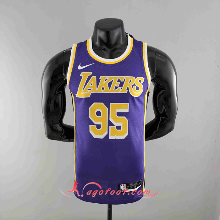 Maillot Los Angeles Lakers (TOSCANO #95) Pourpre