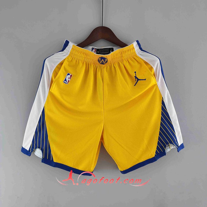 Shorts NBA Golden State Warriors Jaune Air Jordan