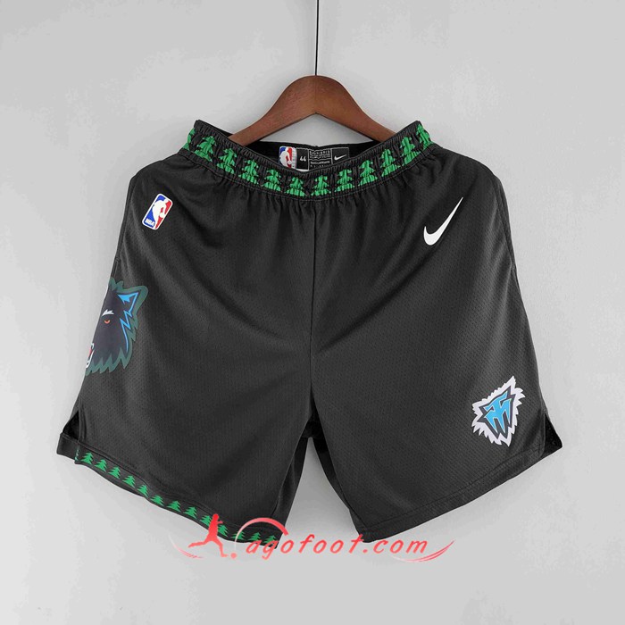 Shorts NBA Minnesota Timberwolves Retro Noir