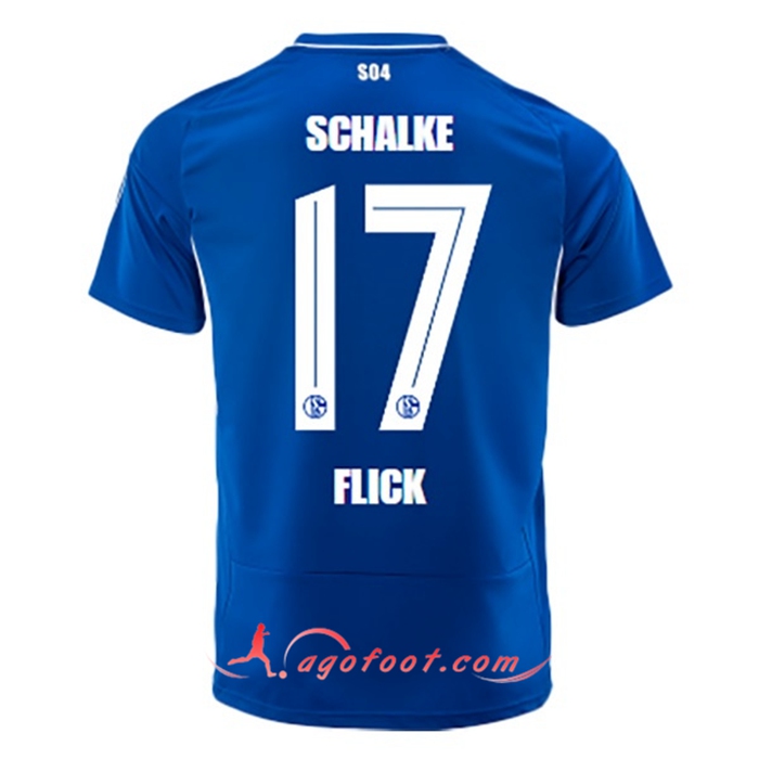 Maillot de Foot Schalke 04 (FLICK #17) 2022/23 Domicile