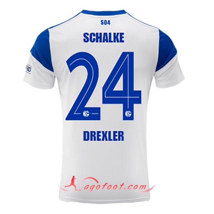 Maillot de Foot Schalke 04 (DREXLER #24) 2022/23 Exterieur