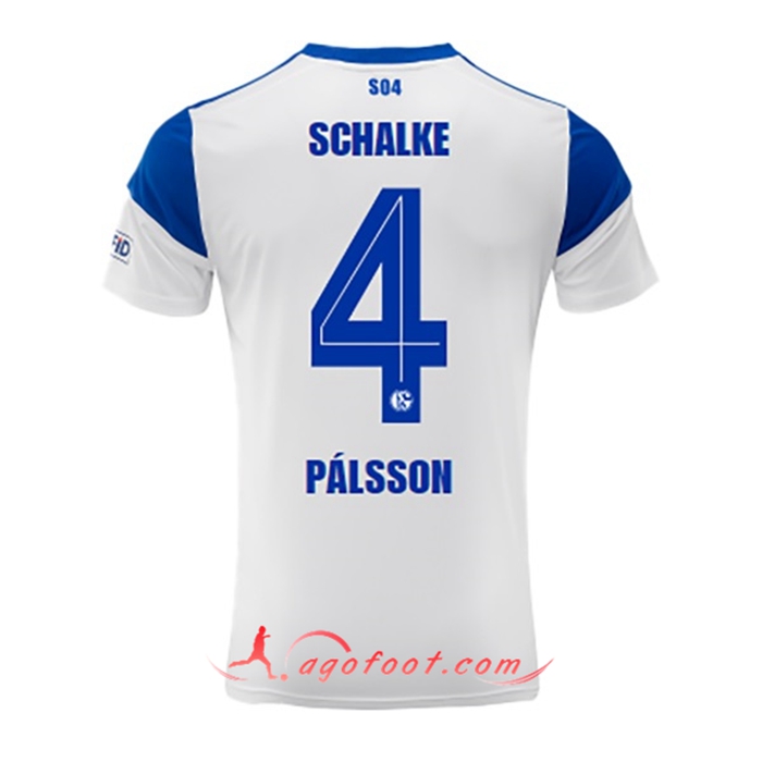 Maillot de Foot Schalke 04 (PÁLSSON #4) 2022/23 Exterieur