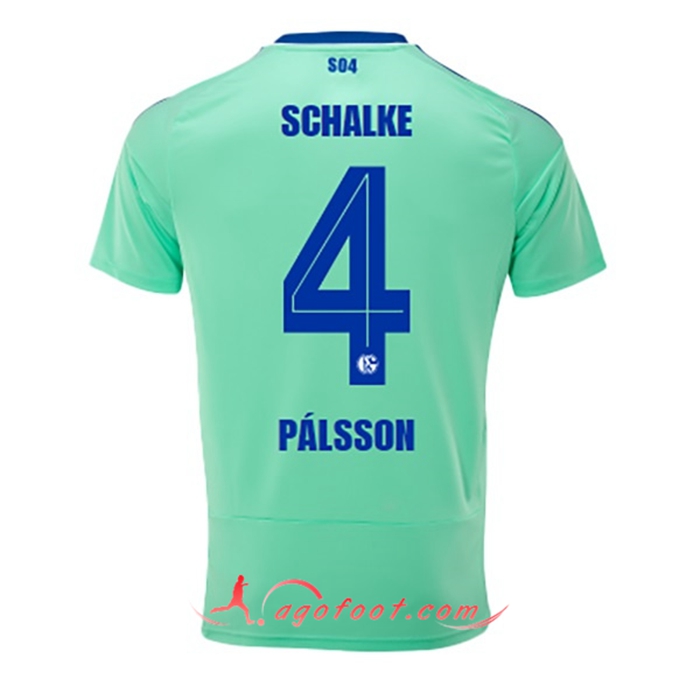 Maillot de Foot Schalke 04 (PÁLSSON #4) 2022/23 Third