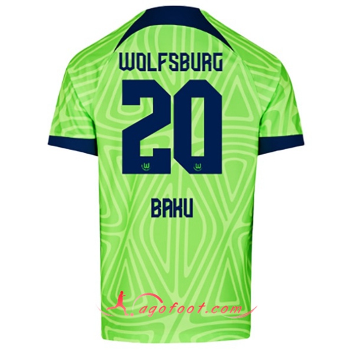 Maillot de Foot Vfl Wolfsburg (BRHU #20) 2022/23 Domicile
