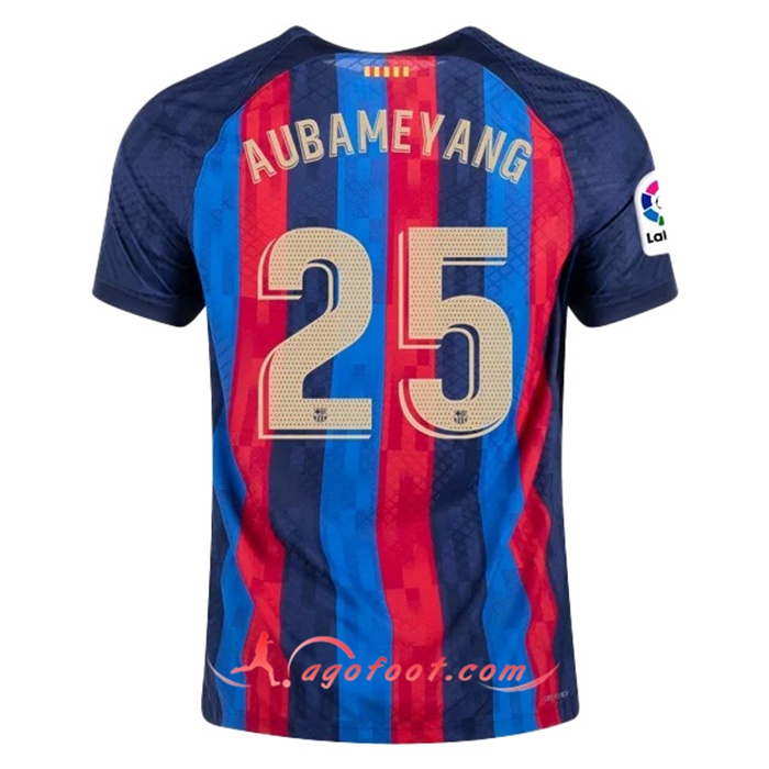 Maillot de Foot FC Barcelone (AUBAMEYANG #25) 2022/23 Domicile