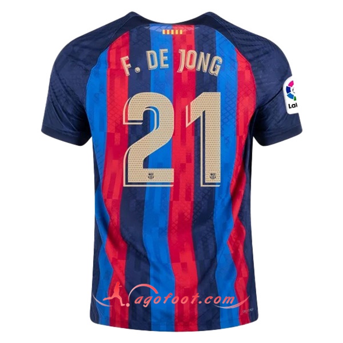 Maillot de Foot FC Barcelone (F.DE JONG #21) 2022/23 Domicile