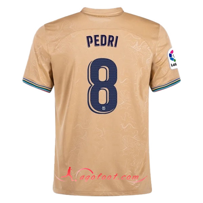 Maillot de Foot FC Barcelone (PEDRI #8) 2022/23 Exterieur