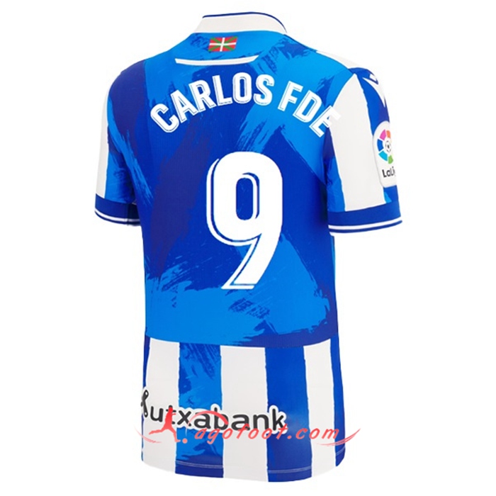 Maillot de Foot Real Sociedad (CARLOS FDEZ #9) 2022/23 Domicile