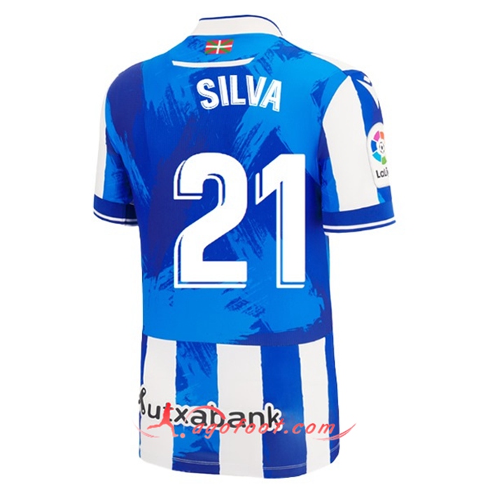 Maillot de Foot Real Sociedad (SILVA #21) 2022/23 Domicile