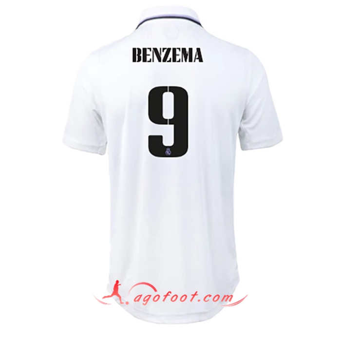Maillot de Foot Real Madrid (BENZEMA #9) 2022/23 Domicile