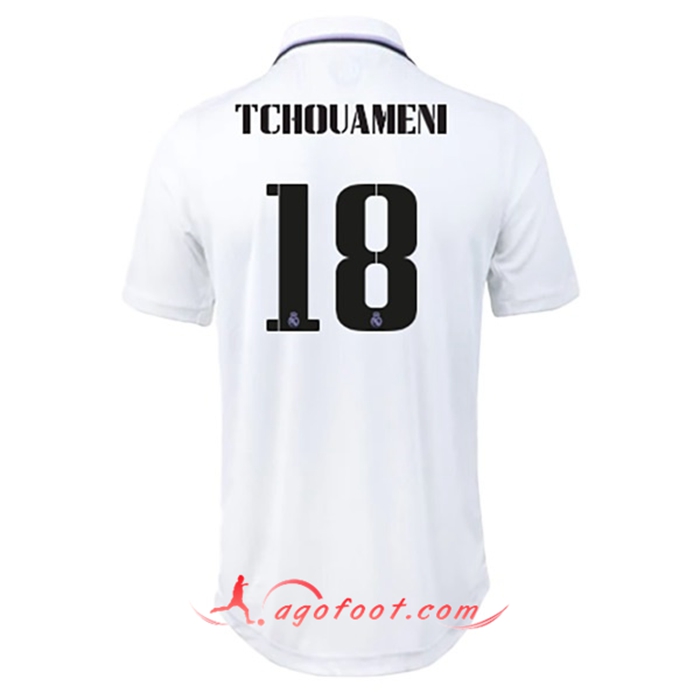 Maillot de Foot Real Madrid (TCHOUAMENI #18) 2022/23 Domicile