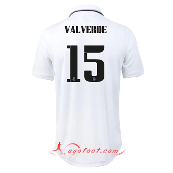 Maillot de Foot Real Madrid (VALVERDE #15) 2022/23 Domicile